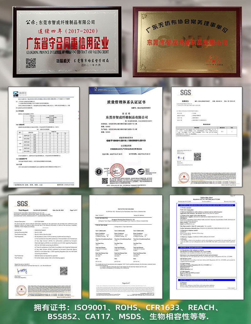 咖啡機(jī)濾芯過濾棉廠家資質(zhì)證書
